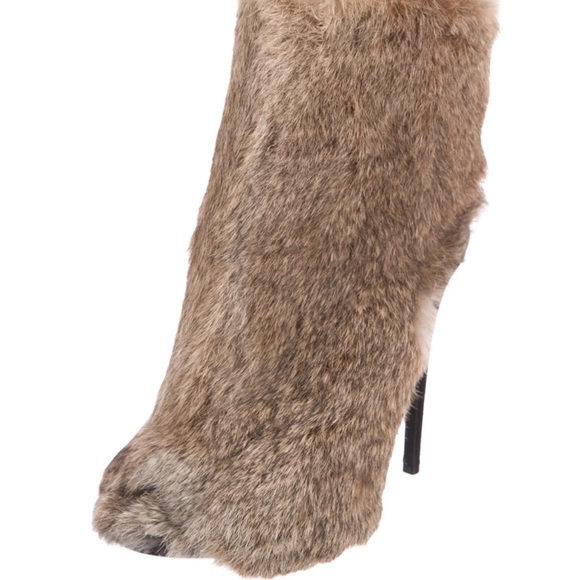 Celine Rabbit Fur Boots - Picture 2 of 10